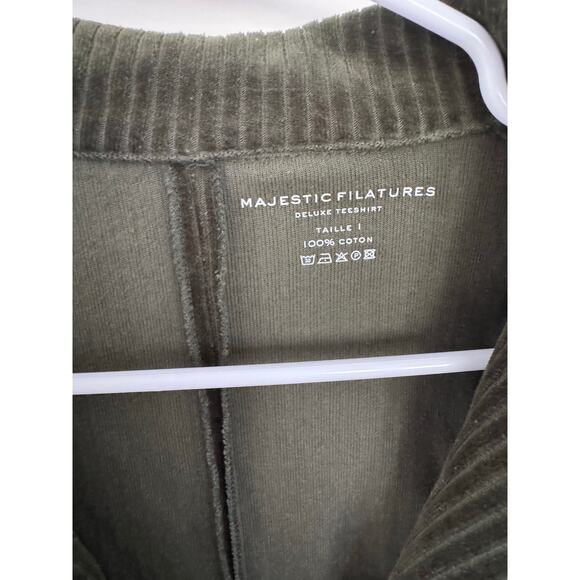 Majestic Filatures Single Button Corduroy Jacket Blazer Green 1 XS - Picture 6 of 6